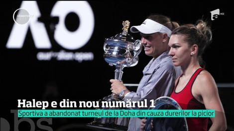 Simona Halep redevine cea mai bună jucătoare a lumii, chiar dacă a abandonat turneul de la Doha