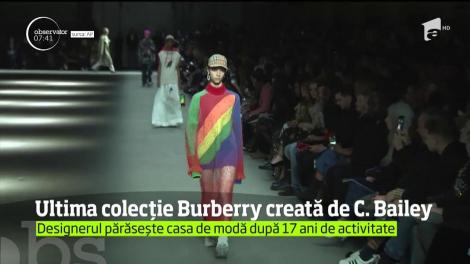 Ultima colecție Burberry creată de designerul Christopher Beily