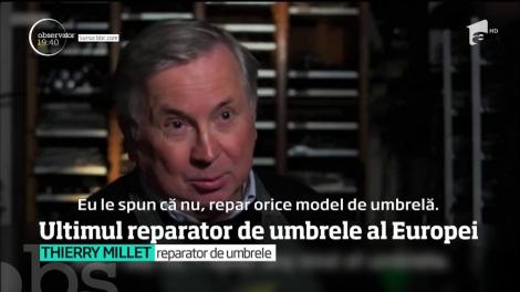 Ultimul reparator de umbrele al Europei. 500 de milioane de umbrele ajung în fiecare an la gunoi!