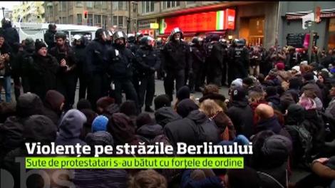 Violenţe pe străzile Berlinului. Sute de protestatari s-au bătut cu forţele de ordine