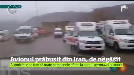 Avionul prăbușit din Iran, de negăsit