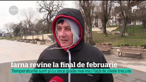 Iarna revine la final de februarie