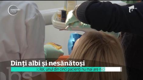 Românii dau bani grei pentru metoda asta de albire a dinților, dar habar n-au că riscă BOLI GRAVE!