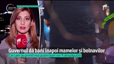Guvernul dă bani înapoi mamelor şi bolnavilor