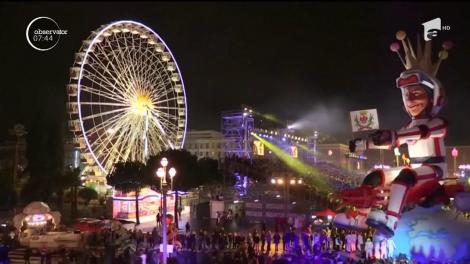 Locuitorii din Nisa au dat startul sezonului de petreceri cu tradiţionalul carnaval