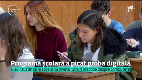 Programa şcolară a picat proba digitală