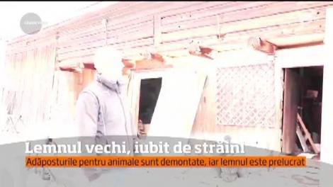 Un tânăr din Harghita vinde pe bani grei bucăţile de lemn din şurele construite pe vremea bunicilor lui