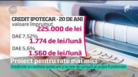 Proiect pentru rate mai mici. Statul ar putea stabili limite pentru dobânzile la credite