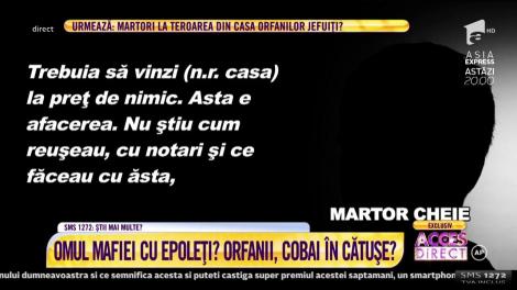 Doi frați orfani acuză familia unui poliţist că i-ar fi lăsat pe drumuri!