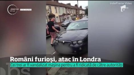 Trei rom&acirc;ni furioşi au vandalizat maşina unui vecin, la Londra