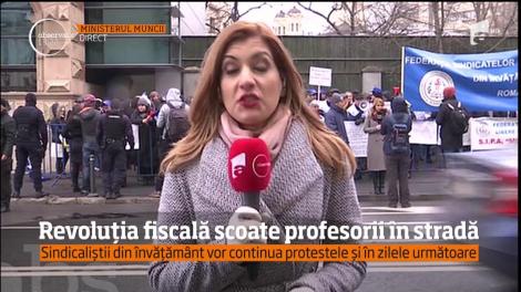 Revoluția fiscală scoate profesorii în stradă
