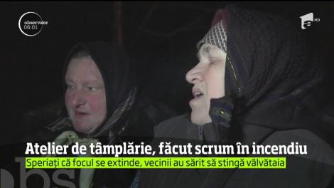 Incendiu devastator, într-o comună suceveană