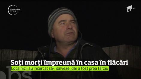 Doi soţi dintr-un sat băcăuan au sfârşit tragic, după ce casa lor a luat foc