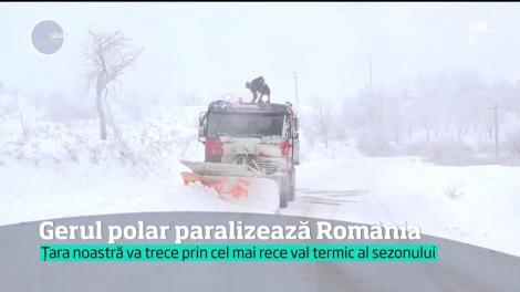 Un val de ger polar aduce în România temperaturi de până la minus 30 de grad