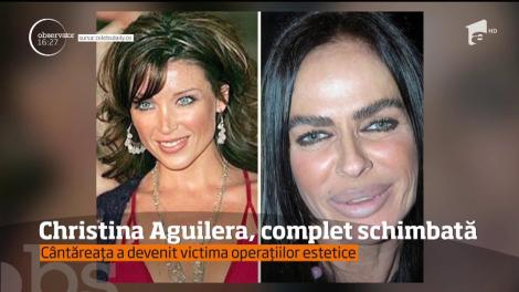 La 37 de ani, Christina Aguilera a devenit victima operaţiilor estetice