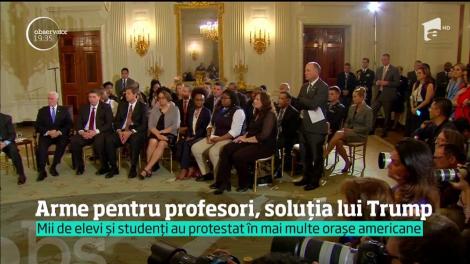 Arme pentru profesori, soluția lui Donald Trump