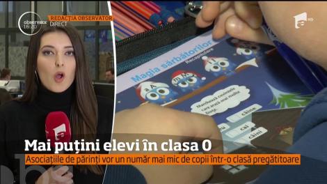 Mai puțini elevi în clasa 0