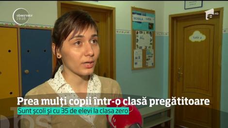 Prea mulți copii într-o clasă pregătitoare