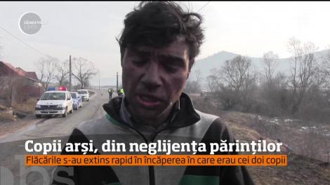 Doi copii, din județul Cluj, s-au ales cu arsuri grave, din neglijența părinților