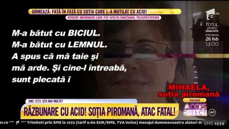 Răzbunare cu acid! Soţia piromană îi aduce acuzaţii grave soţului mutilat!