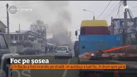 Un autotren care ducea colete în Spania a luat foc, în mers, în Satu Mare