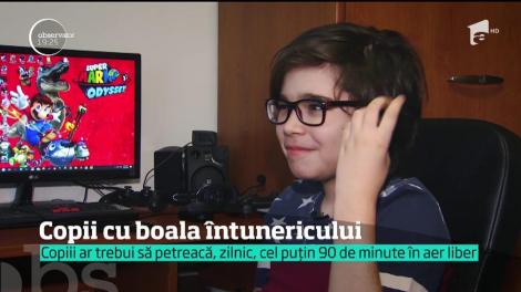 Copii din noua generaţie care suferă de "boala întunericului"