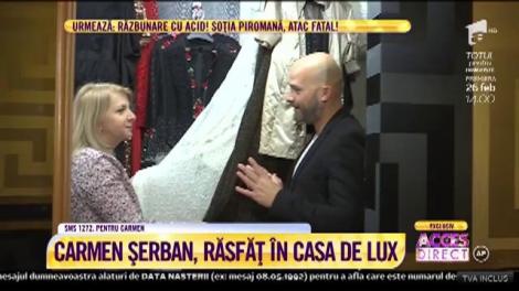 Carmen Şerban, răsfăţ în casa de lux! Vedeta are un dressing unicat!