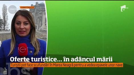 Oferte turistice în adâncul mării! Doritorii pot face scufundări în Marea Neagră pentru a vedea epavele unor nave