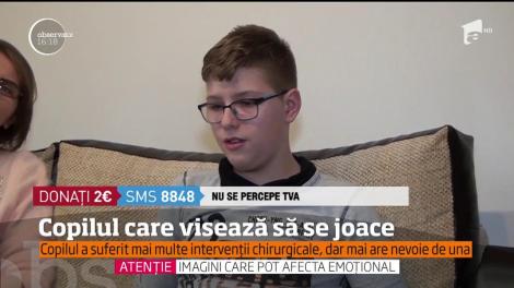 Mihai, copilul care visează să se joace. Băiatul suferă de parapareză spastică
