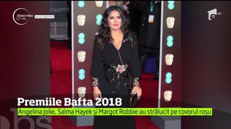 Premiile Bafta 2018! Angelina Jolie, Salma Hayek și Margot Robbie au strălucit pe covorul roșu