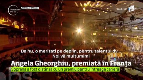 Soprana Angela Gheorghiu, premiată în Franța