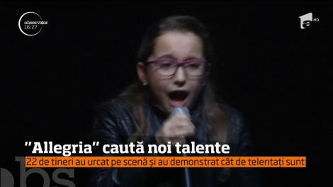"Allegria" caută noi talente