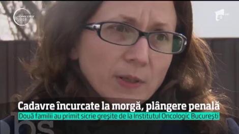 Cadavre încurcate la morgă, plângere penală