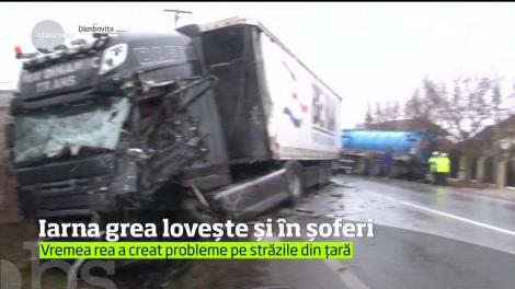 Iarna grea lovește și în șoferi! Vremea rea a creat probleme pe străzile din țară