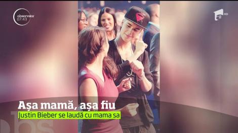 Justin Bieber are o mamă la fel de faimoasă ca şi el