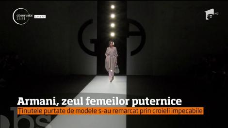 Ținutele propuse de Giorgio Armani pentru iarna care urmează