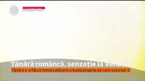 O tânără designer din Alba Iulia, celebră în toată lumea datorită unei singure rochii