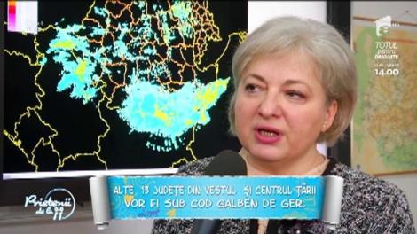 Cod portocaliu de ger în Bucureşti şi alte 27 de judeţe