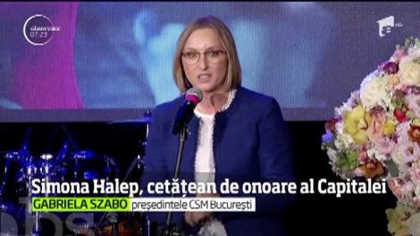 Simona Halep este cetăţean de onoare al Capitalei