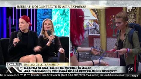 Raluk și Ana Baniciu, speriate de un necunoscut, la "Asia Express": ”La un moment dat eram la duș, adică o cană în mână și un lighean”