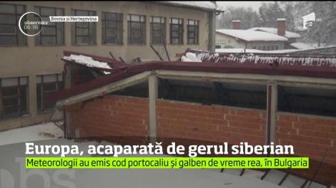 Valul de aer rece siberian a acaparat aproape toată Europa
