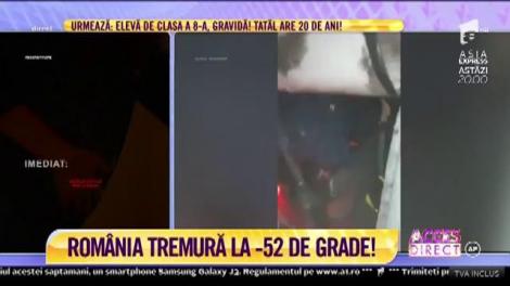 România tremură! Meteorologii spun că organismul uman resimte, afară, temperaturi de până la - 50 de grade