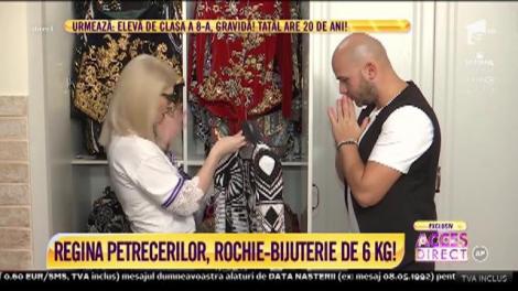Dressing de super divă. Diana Matei, rochie - bijuterie de șase kilograme!