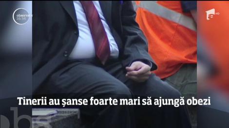 Studiu. Tinerii au șanse foarte mari să ajungă obezi