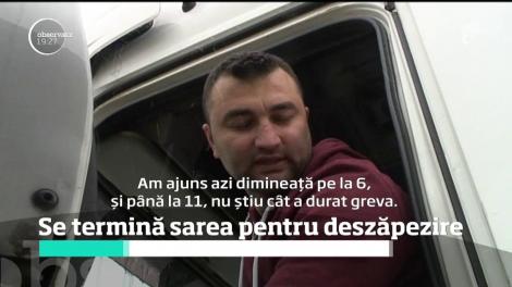 Sarea pentru dezgheţarea şoselelor ne ajunge pentru cel mult şase zile!