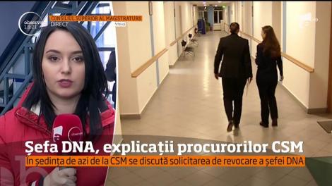 Şefa DNA, Laura Codruţa Kovesi, explicații procurorilor CSM