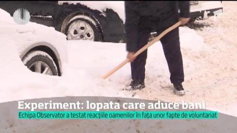 Odată cu iarna adevărată a început şi marea deszăpezire cu mătura şi lopata