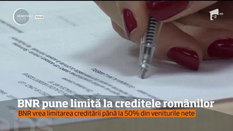 Banca Naţională a României vrea să limiteze gradul de îndatorare a românilor care işi doresc să facă un credit
