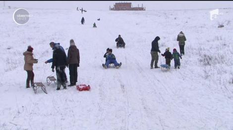 Localnicii din Târgu Mureș, obișnuiți cu iernile grele