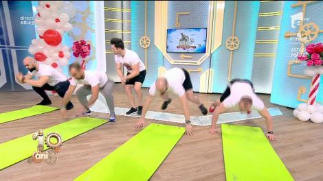 „Cinci, Doamneeee, și toți cinci numai buni de luat acasă, domnișoarelor!” Fitness la Neatza cu Florin Neby și patru sportivi: „Vrem să ridicăm temperatura!”
